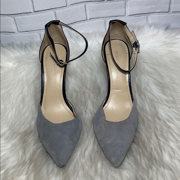 BCBGeneration Dillyn Grey Ankle Strap Heels Sz 7.5 - Picture 2 of 7